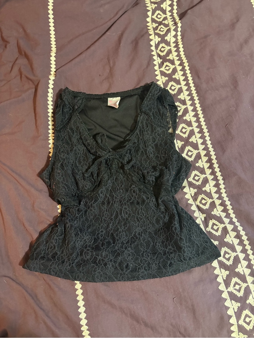 Black Lacey Tank Top
